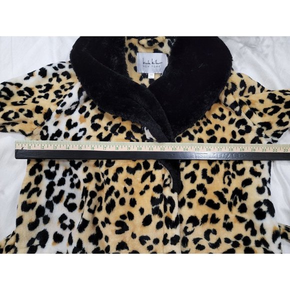 Nicole Miller New York Robe Leopard Cheetah Print Size Small Medium - Picture 8 of 9